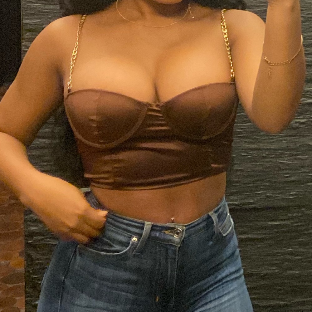 Cropped Satin Corset -Fashion Nova